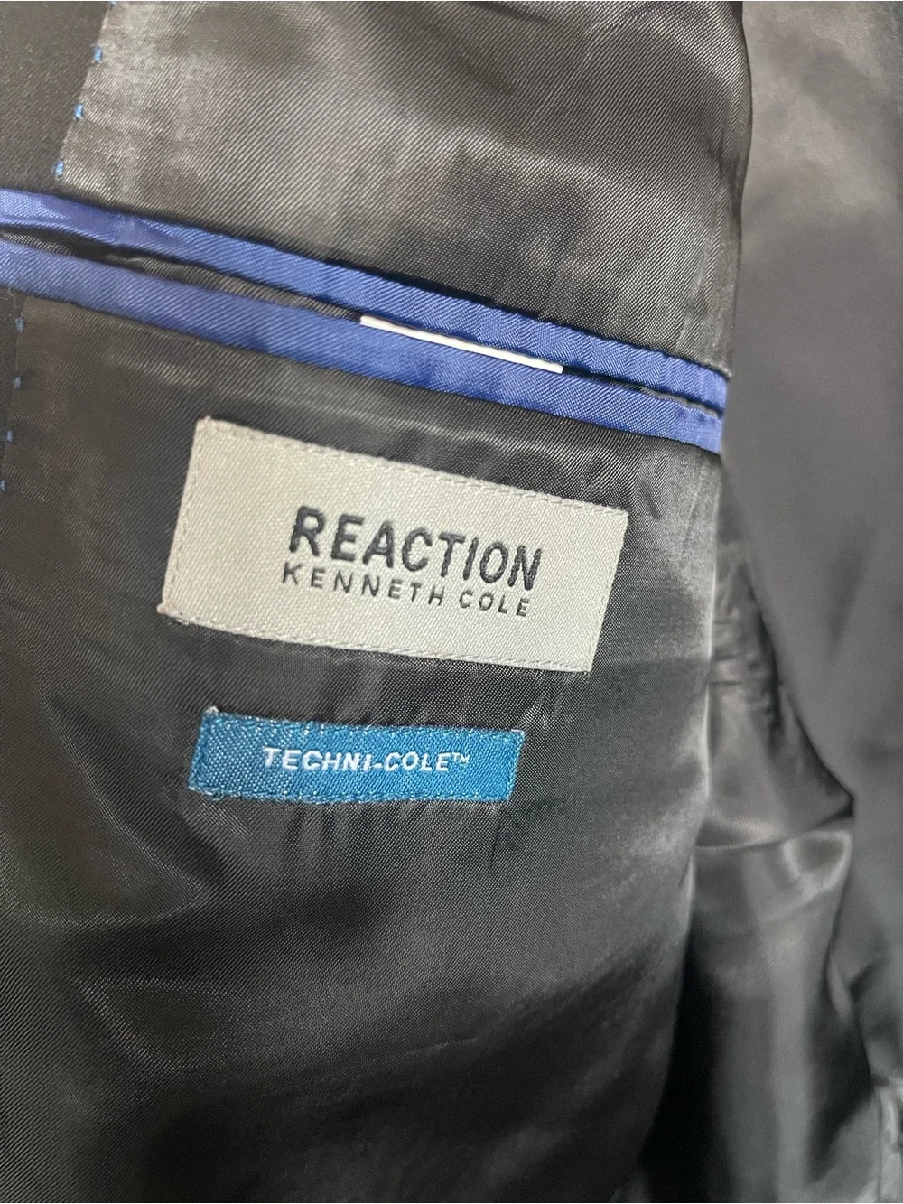 Kenneth Cole Reaction Black Two-Button Sport Coat